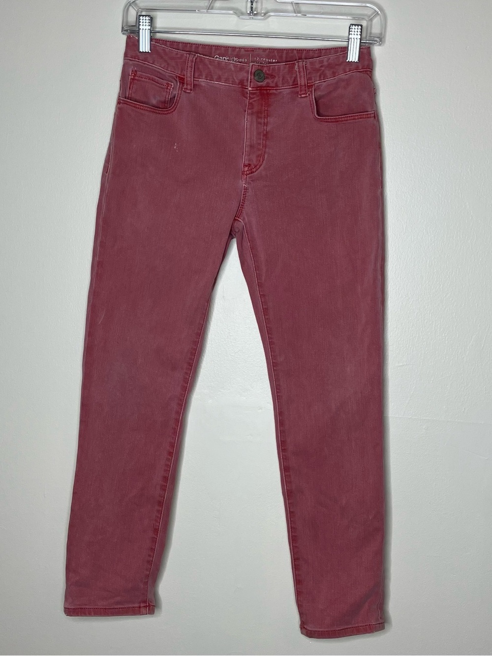 Gap Kids girls dusty red girlfriend jeans 12